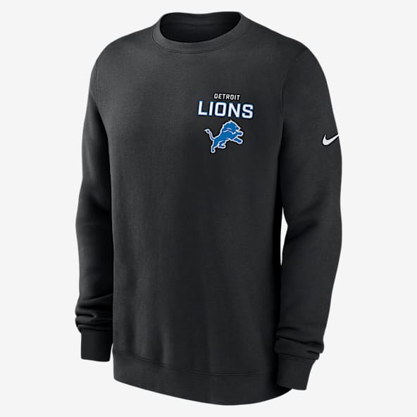 Detroit Lions Draw Block Club Sudadera de cuello redondo sin cierre Nike de la NFL para hombre
