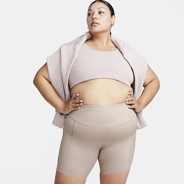 Plus Size Pockets Shorts Tights.