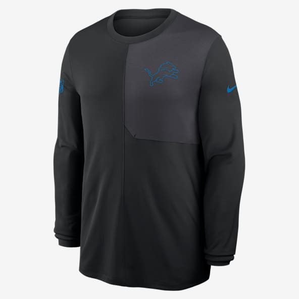 Detroit Lions Sideline Coach Men's Nike Dri-FIT NFL Long-Sleeve Top