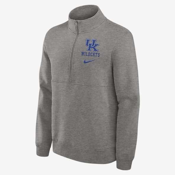 Kentucky Wildcats Primetime Club Sudadera de cuello redondo universitaria Nike de medio cierre para hombre