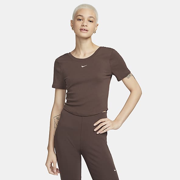 Nike Sportswear Chill Knit Women's Tight Scoop-Back Long-Sleeve Mini-Rib Top.
