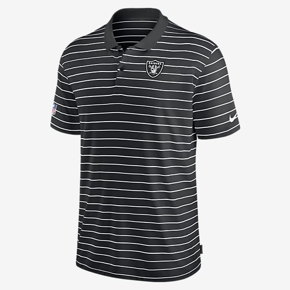 Buy the NWT Mens Las Vegas Raiders Football NFL Polo Shirt Size Medium