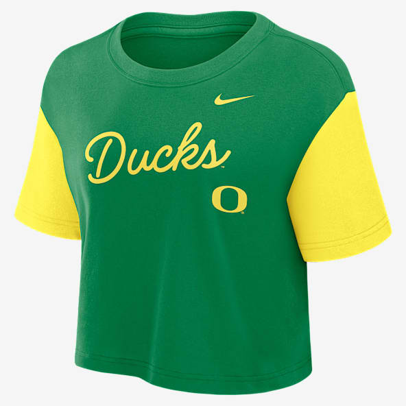 Oregon Script Women's Nike Dri-FIT College Cropped T-Shirt