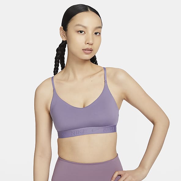 Nike Womens Swoosh High-Support Non Padded Adjustable Sports Bra Purple XL  C-E