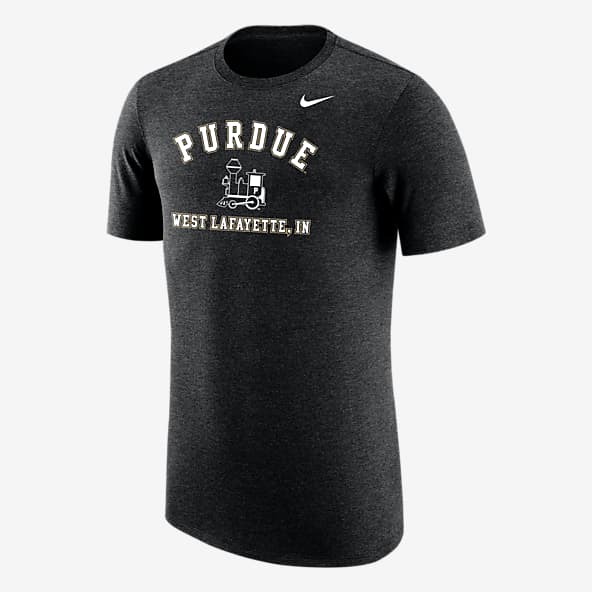 Nike Mens Black & Gold PURDUE Dri-Fit Full Button Replica