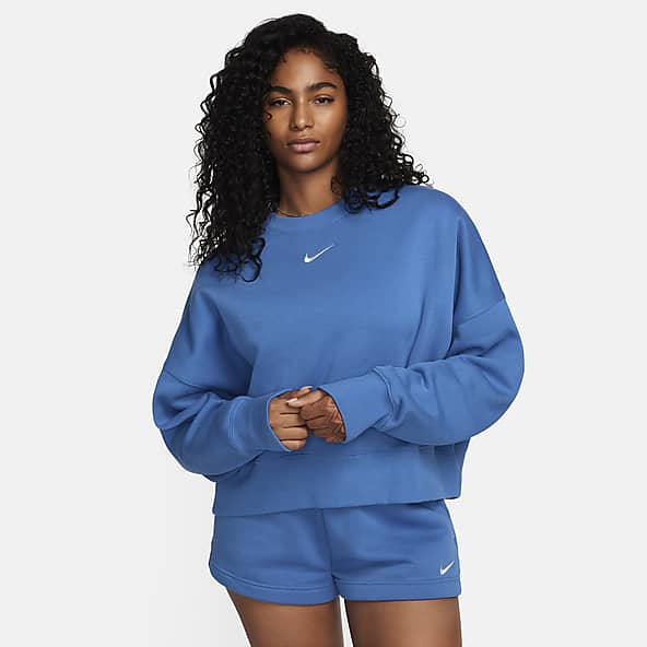 Womens Blue Hoodies & Pullovers.