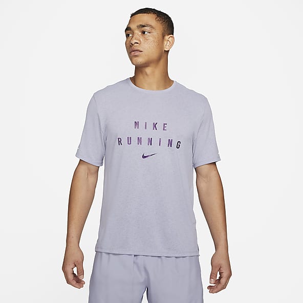 nike miler t shirt purple
