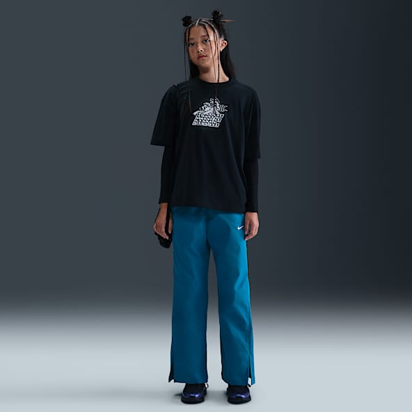 Nike Sportswear Big Kids' (Girls') Woven Wide-Leg Pants