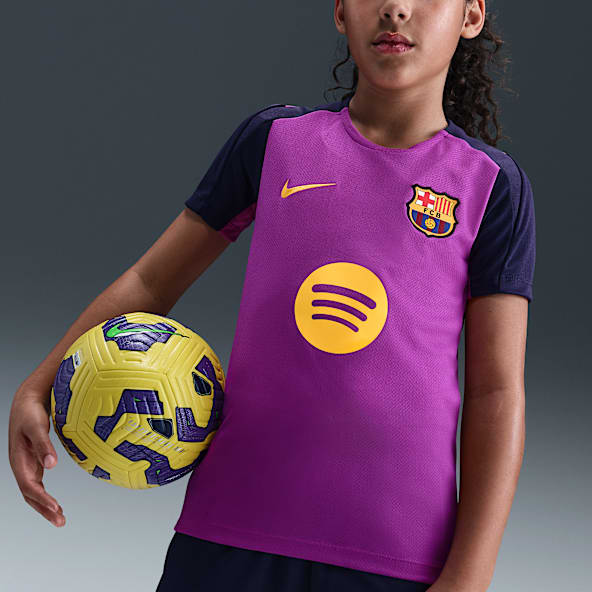 F.C. Barcelona Strike Older Kids' Nike Dri-FIT Football Short-Sleeve Top