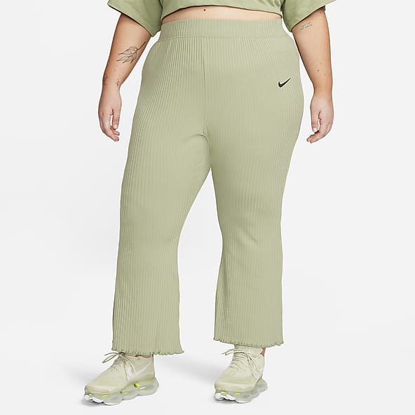 Women's Nike Sportswear High-Waisted Wide Leg Ribbed Jersey Pants