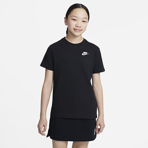 Girls' Black Tops & T-Shirts. Nike UK