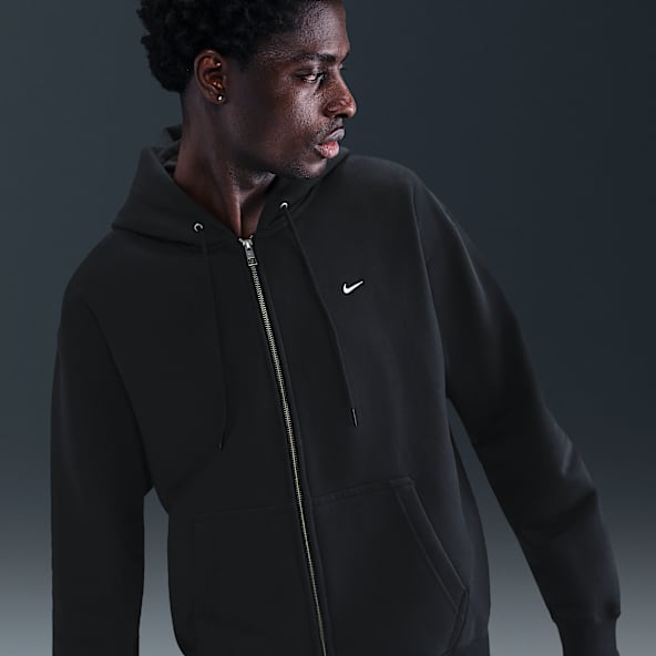 Nike Solo Swoosh Felpa con cappuccio e zip a tutta lunghezza in fleece - Uomo