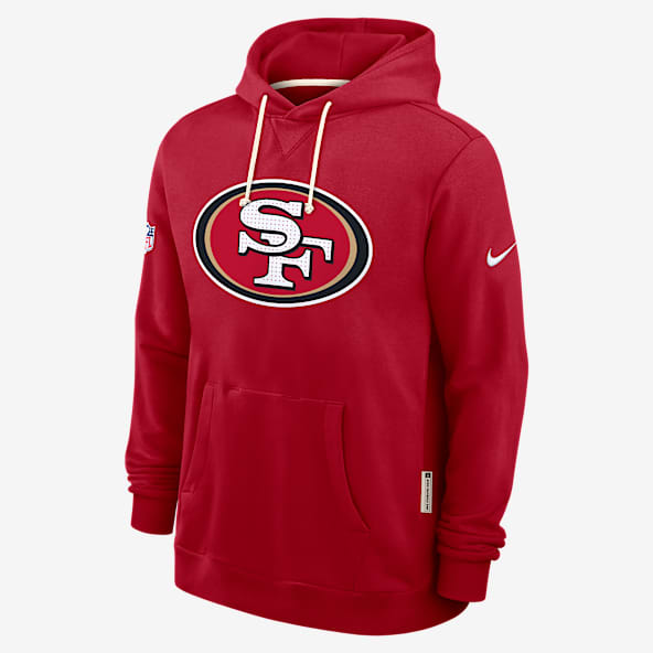 San Francisco 49ers Initial Home Sideline Men's Nike Dri-FIT NFL Pullover Hoodie
