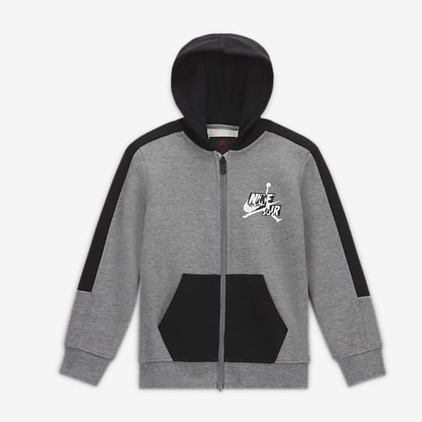 gray jordan zip up hoodie