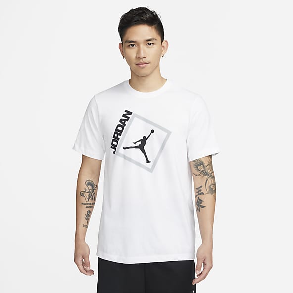 red and white jordan shirt