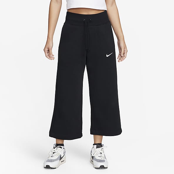 Nike Sportswear Club Fleece Women's Mid-Rise Wide-Leg French Terry Graphic  Trousers