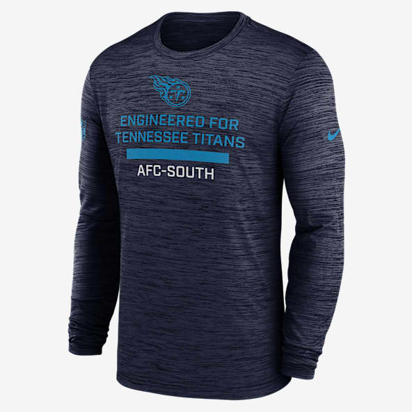 Tennessee Titans Sideline Team Issue Velocity Men's Nike Dri-FIT NFL Long-Sleeve T-Shirt