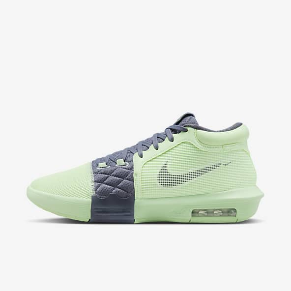 Green LeBron James Shoes. Nike MY