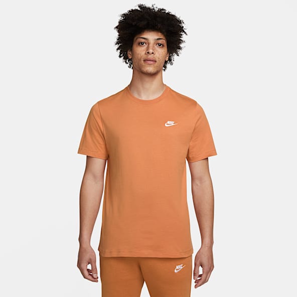 t shirt nike orange homme