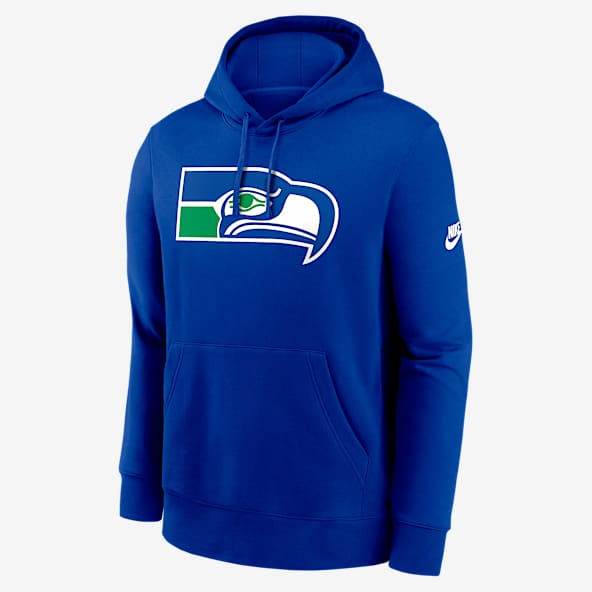 Seattle Seahawks Club Logo Sudadera con gorro sin cierre Nike de la NFL para hombre
