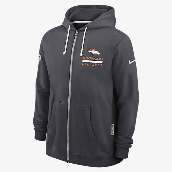 Denver Broncos Utility Player Sideline Men's Nike Dri-FIT NFL Full-Zip Hoodie