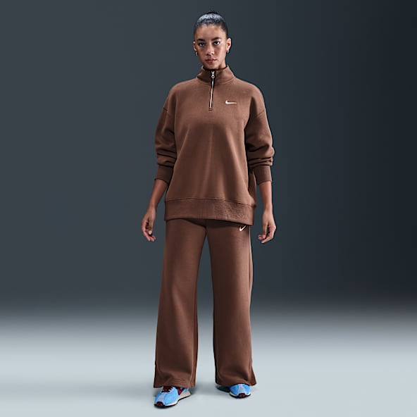 Nike Sportswear Phoenix Fleece Women's High-Waisted Wide-Leg Tracksuit Bottoms