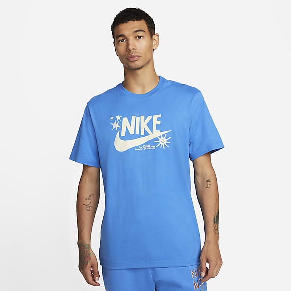 sky blue nike t shirt