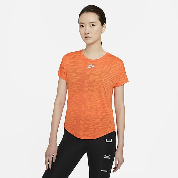 orange nike top womens