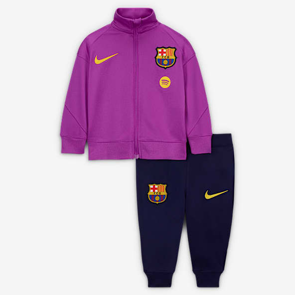 FC Barcelona Strike Dzianinowy dres piłkarski dla niemowląt i maluchów Nike Dri-FIT