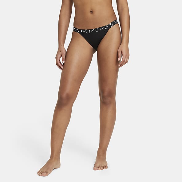Cueca biquíni brasileira preta, Equipamento de natação de mulher