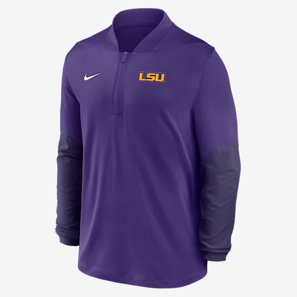 LSU Men's Nike Dri-FIT College 1/2-Zip Top