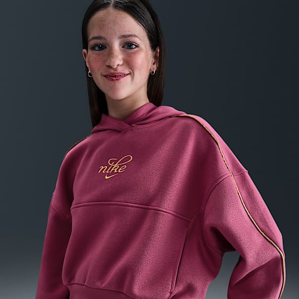 Nike Sportswear Club Fleece Boxformad huvtröja för ungdom (tjejer)