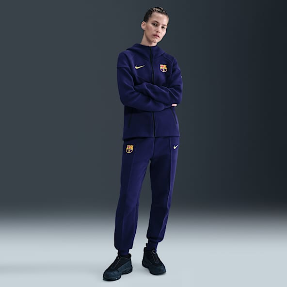 FC Barcelona Tech Nike Fleece Normal Belli Kadın Futbol Jogger'ı