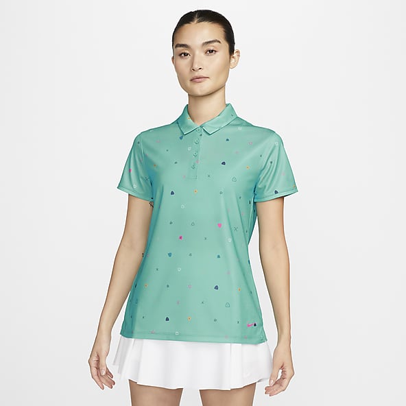 womens green golf shirt