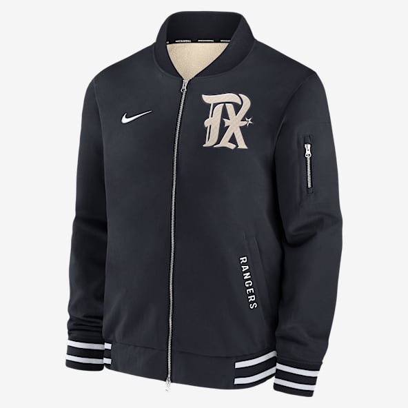 Texas Rangers Authentic Collection City Connect Men's Nike MLB Full-Zip Bomber Jacket