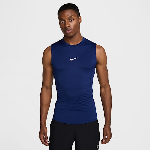 Nike Pro Playera de fitness ajustada sin mangas Dri-FIT para hombre