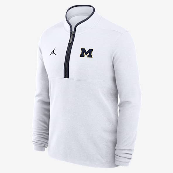 Michigan Victory Michigan Victory Men's Jordan Brand Dri-FIT College 1/2-Zip Long-Sleeve Top