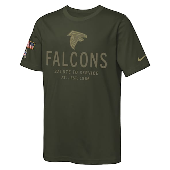 Atlanta Falcons Salute to Service Sideline Big Kids’ Nike Dri-FIT NFL T-Shirt