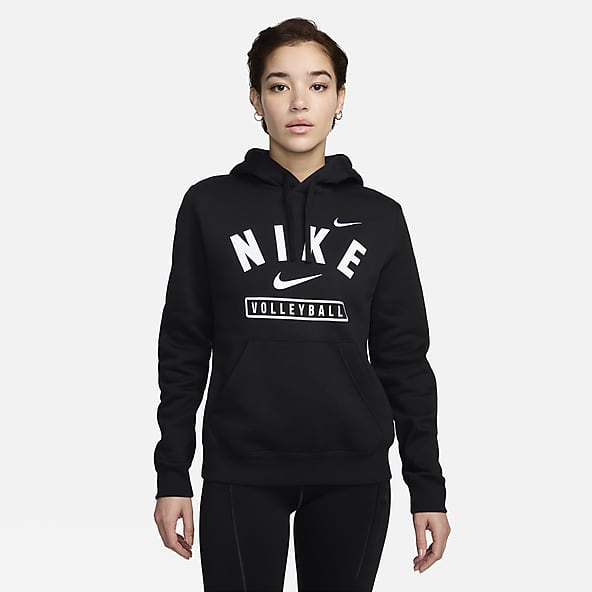 Nike Sudadera con gorro sin cierre de vóleibol para mujer