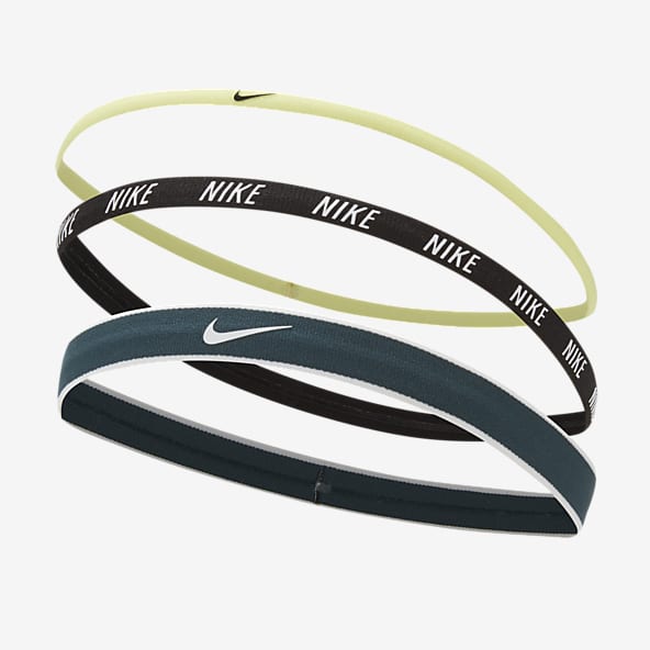 Nike Elastic Hairbands Bandeau pour Temps Froid Homme, 036  Black/White/Black, 1size : : Mode