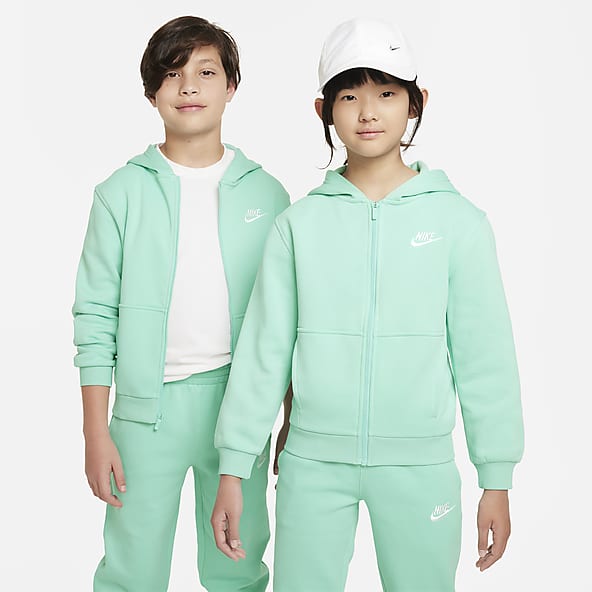 Boys Green Hoodies. Nike SE