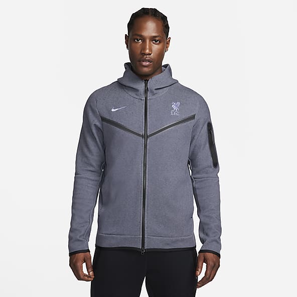 Nike Tech Fleece Zip Up Tracksuit Hoodie Black Grey Mens Size XL 2023 New 