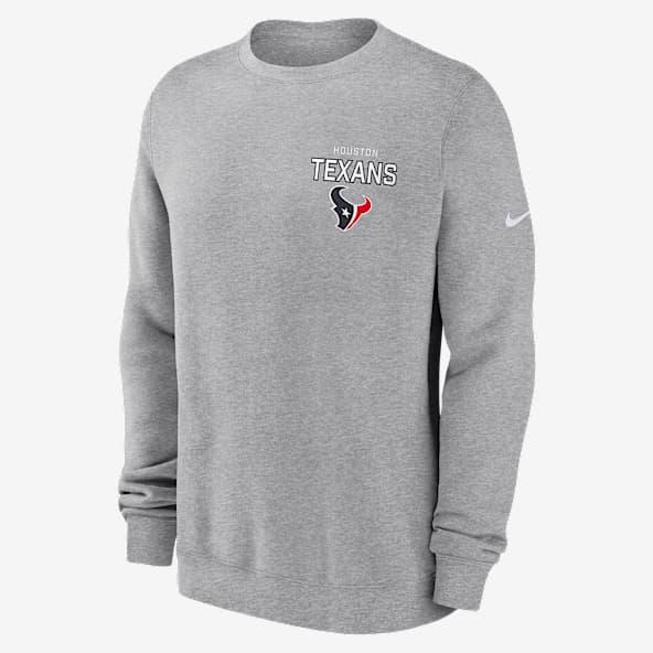 Houston Texans Draw Block Club Sudadera de cuello redondo sin cierre Nike de la NFL para hombre