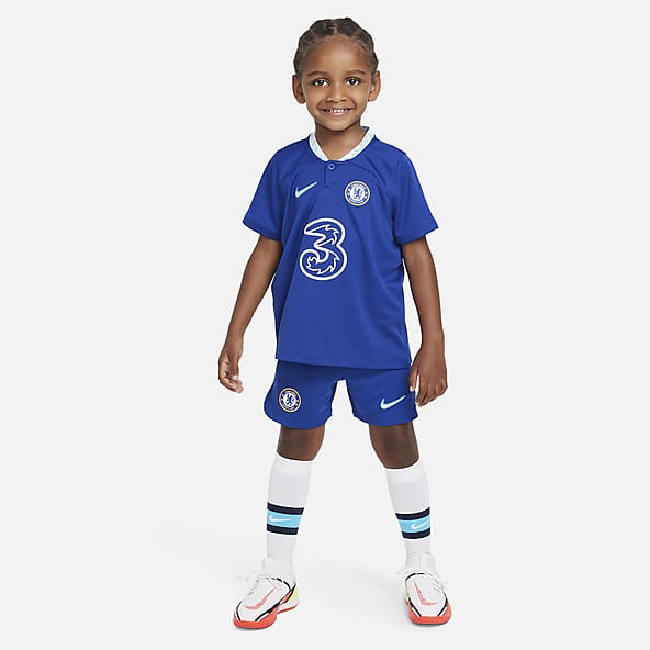 Richtlijnen binnen ondergronds Kids' Chelsea Kit & Shirts 22/23. Nike GB