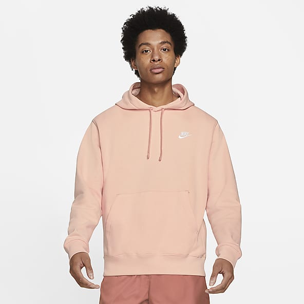 pink nike cropped jumper