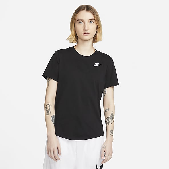 Femmes Noir Hauts et tee-shirts. Nike LU