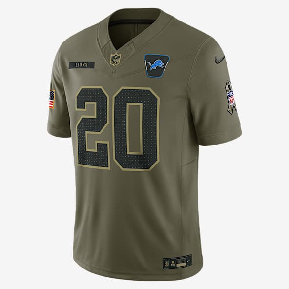 Barry Sanders Detroit Lions Salute to Service Retired Men's Nike Dri-FIT NFL Limited Jersey