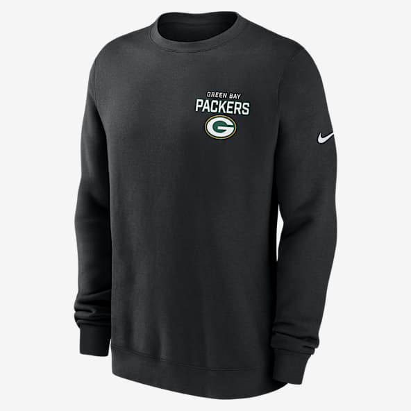 Green Bay Packers Draw Block Club Sudadera de cuello redondo sin cierre Nike de la NFL para hombre