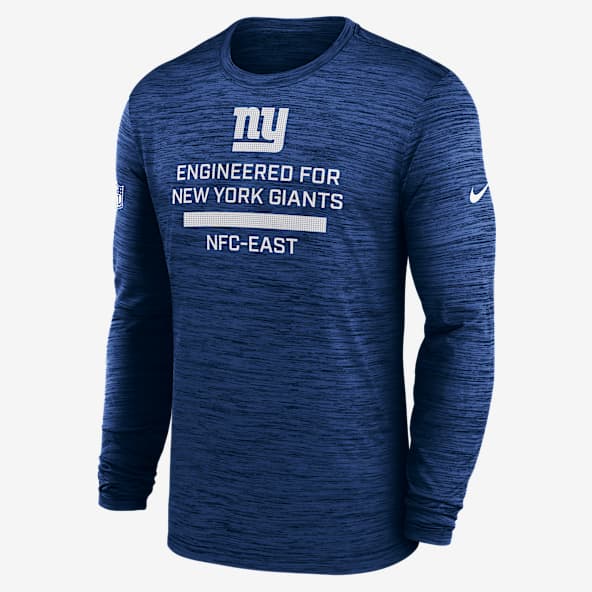New York Giants Sideline Team Issue Velocity Men's Nike Dri-FIT NFL Long-Sleeve T-Shirt