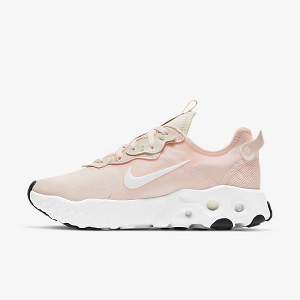 pink grey nike shoes